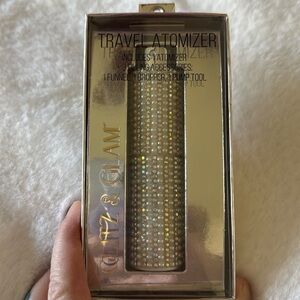 Glitz & Glam Bling Silver Travel Atomizer